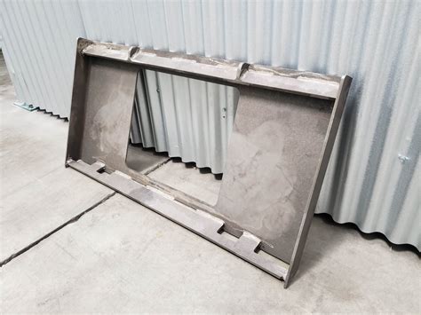 skid steer blank mounting plate|universal skid steer mounting plate.